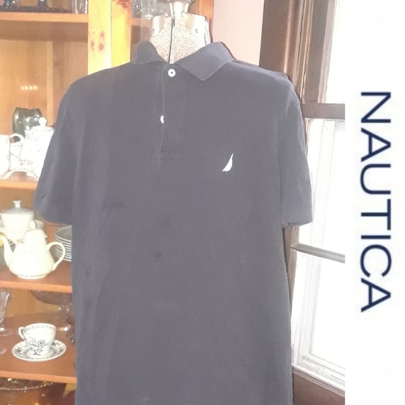 Size Large nautica navy blue polo shirt - Picture 9 of 9